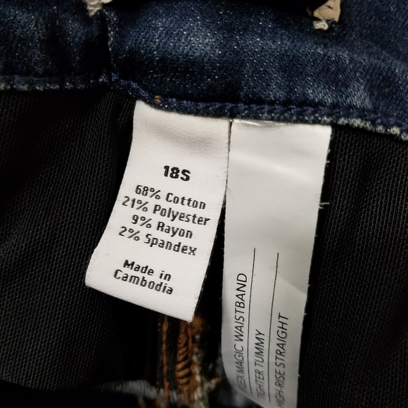 Lane Bryant High Rise Skinny Tighter Tummy Tech Jeans Womens Size 18S.Waist ap - Picture 9 of 9